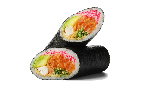 Суші шаурма з тартарем з лосося